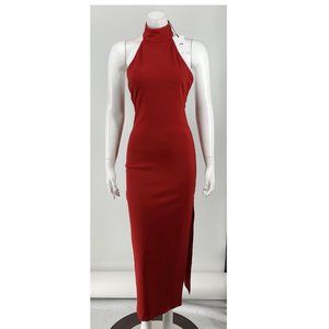 NEW LPA Red Halter Maxi Dress Small J93